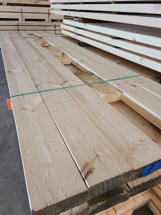 3" x 8" Milled White Pine Timbers - #836