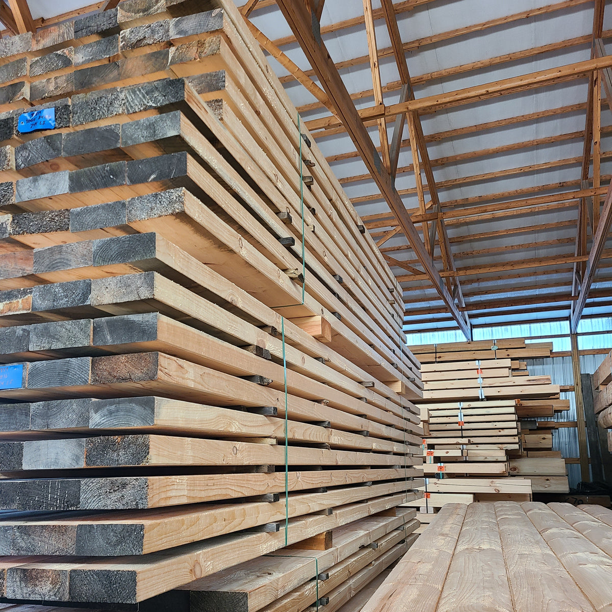 3" x 8" Milled White Pine Timbers - #836
