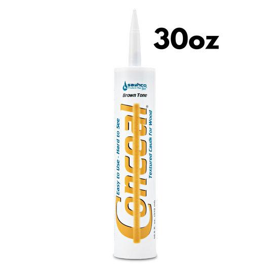 Sashco Conceal Textured Log Caulk 30oz Tube Brown Tone