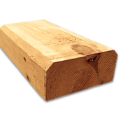 4"x10" Square Cabin Grade Half Log- Chiseled Surface - #479