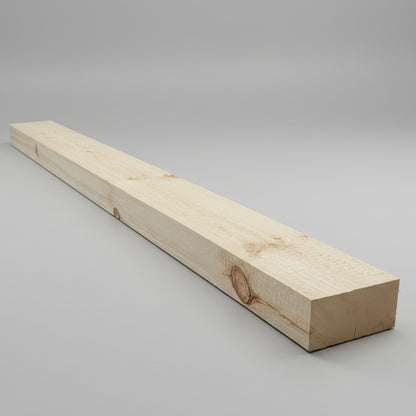 4x8 pine timber mantel