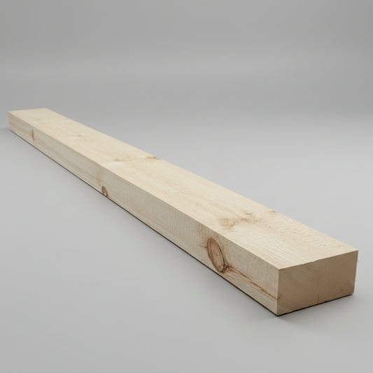 4x8 pine timber mantel