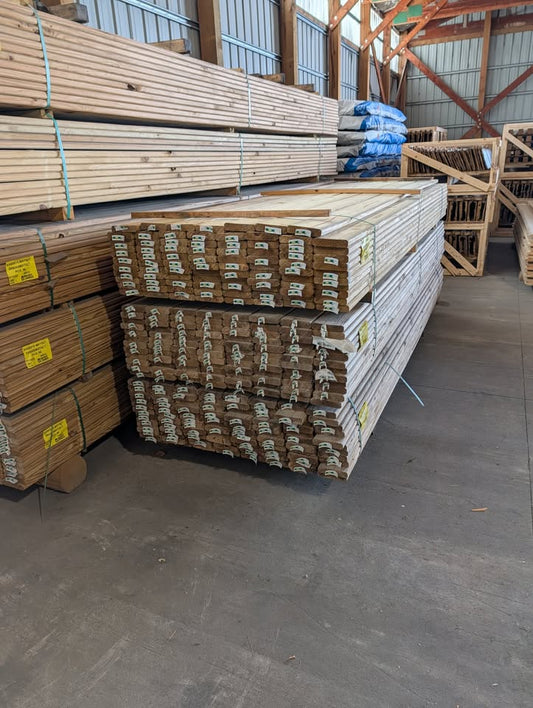 Clearance - #2 Grade 5/4" x 6" Pressure Treated Deck Boards 12ft and 16ft Boards - Limited Availability