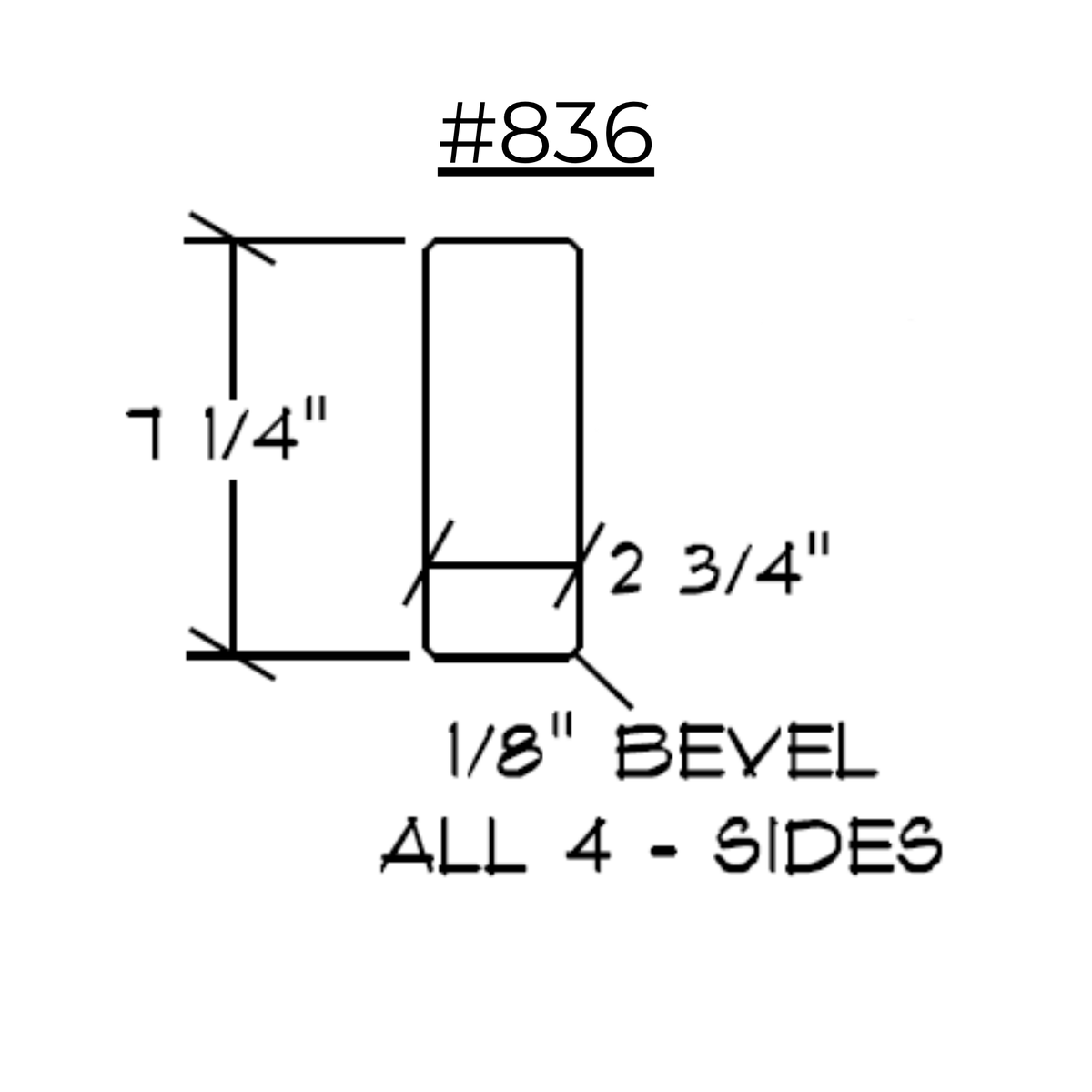 3" x 8" Milled White Pine Timbers - #836