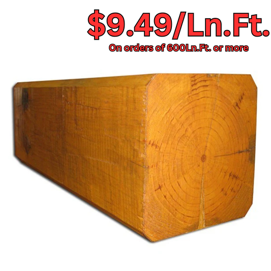 8" x 8" Square - Beveled Edge - Full Log - #136