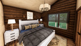 2-Bedroom Log Cabin Kit 28x38