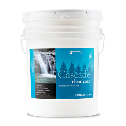 sashco cascade top coat clear coat water based log stain log home 