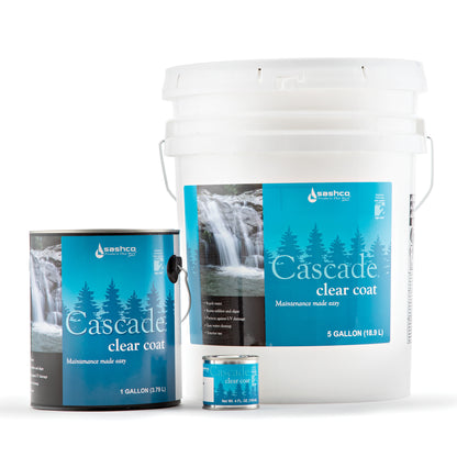 sashco cascade top coat clear coat water based log stain log home 