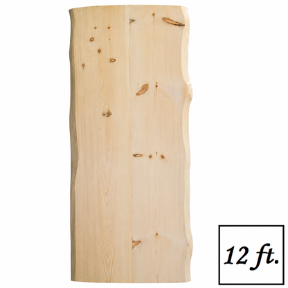 Rustic Pine Island Top | Double Live Edge | 36" W x 8' or 12' L