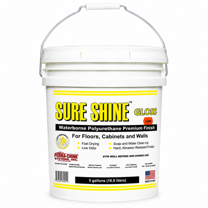 Sure Shine™️ - Premium Water-Based Polyurethane Interior Wood Finish - Clear