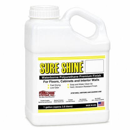 Sure Shine™️ - Premium Water-Based Polyurethane Interior Wood Finish - Clear