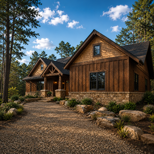 Rustic Chiseled Board and Batten Wood Siding