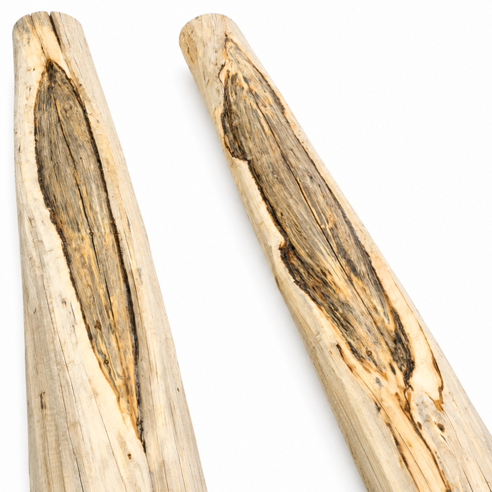 Special Character Decorative Pine Log Posts