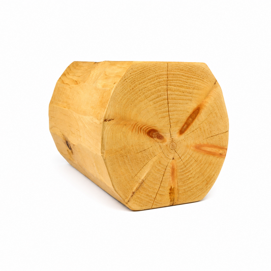 10" x 10" Super-Round Double-Round - Full Log - #173 Machine Peeled
