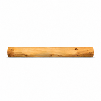 Full Log Mantel - Hand-Peeled Texture - 8" x 10" - Rustic Wood Fireplace Mantel