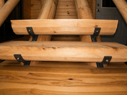 EZ Log™️ Metal Stair Bracket - "Starter" - (2 Pack)