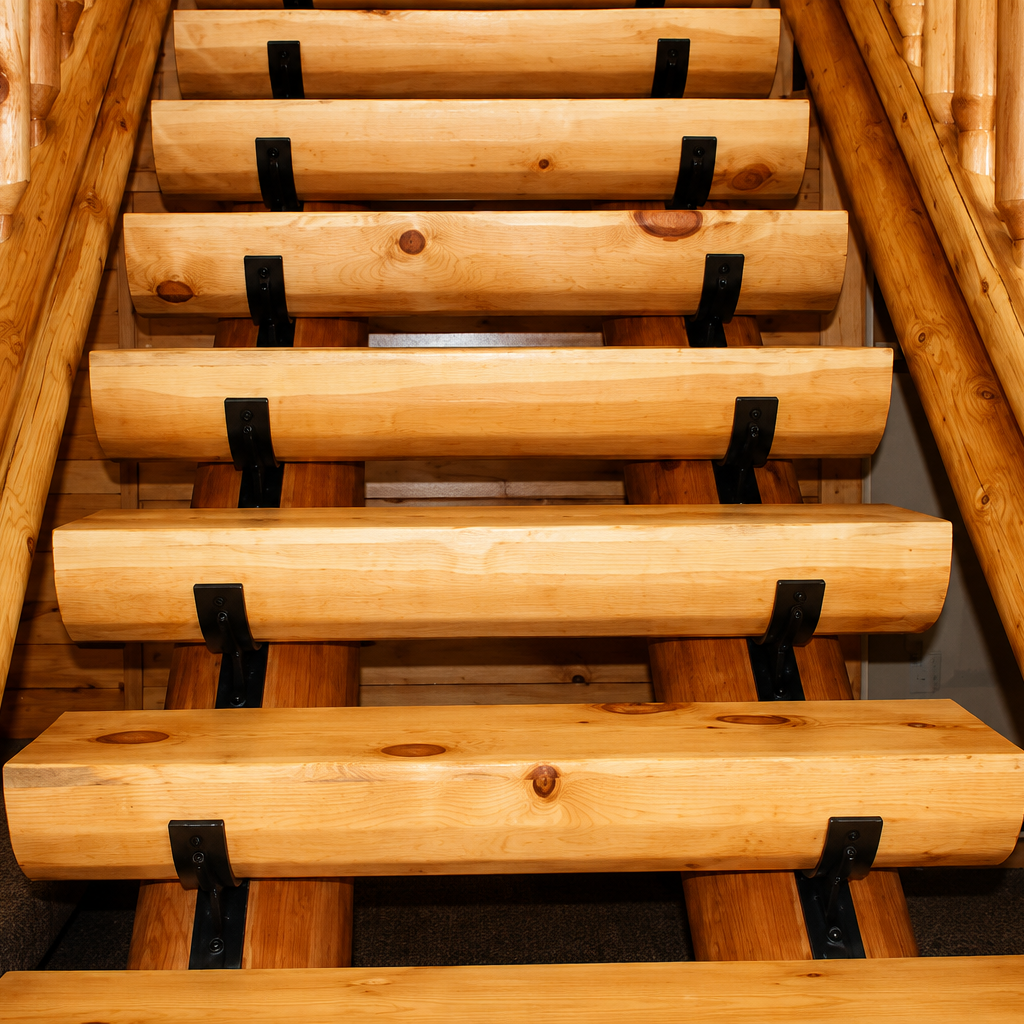 EZ Log™️ Metal Stair Bracket - "Regular" - (2 Pack)