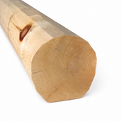 9.25" Round Log Ceiling Beam - Milled Decorative Rafter - #651 Machine Peeled Texture