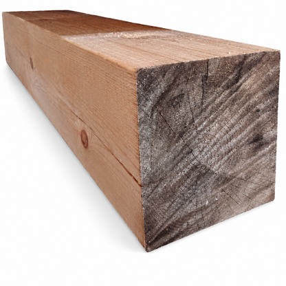 10" x 10" Square Pine Timber Post - Chiseled or Semi Smooth - #503