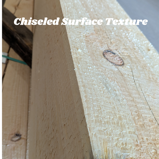 8"x8"x72" Pine Timber Mantel - Rustic Log Home Mantel