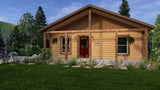 1 or 2-Bedroom Log Cabin Kit 28x28