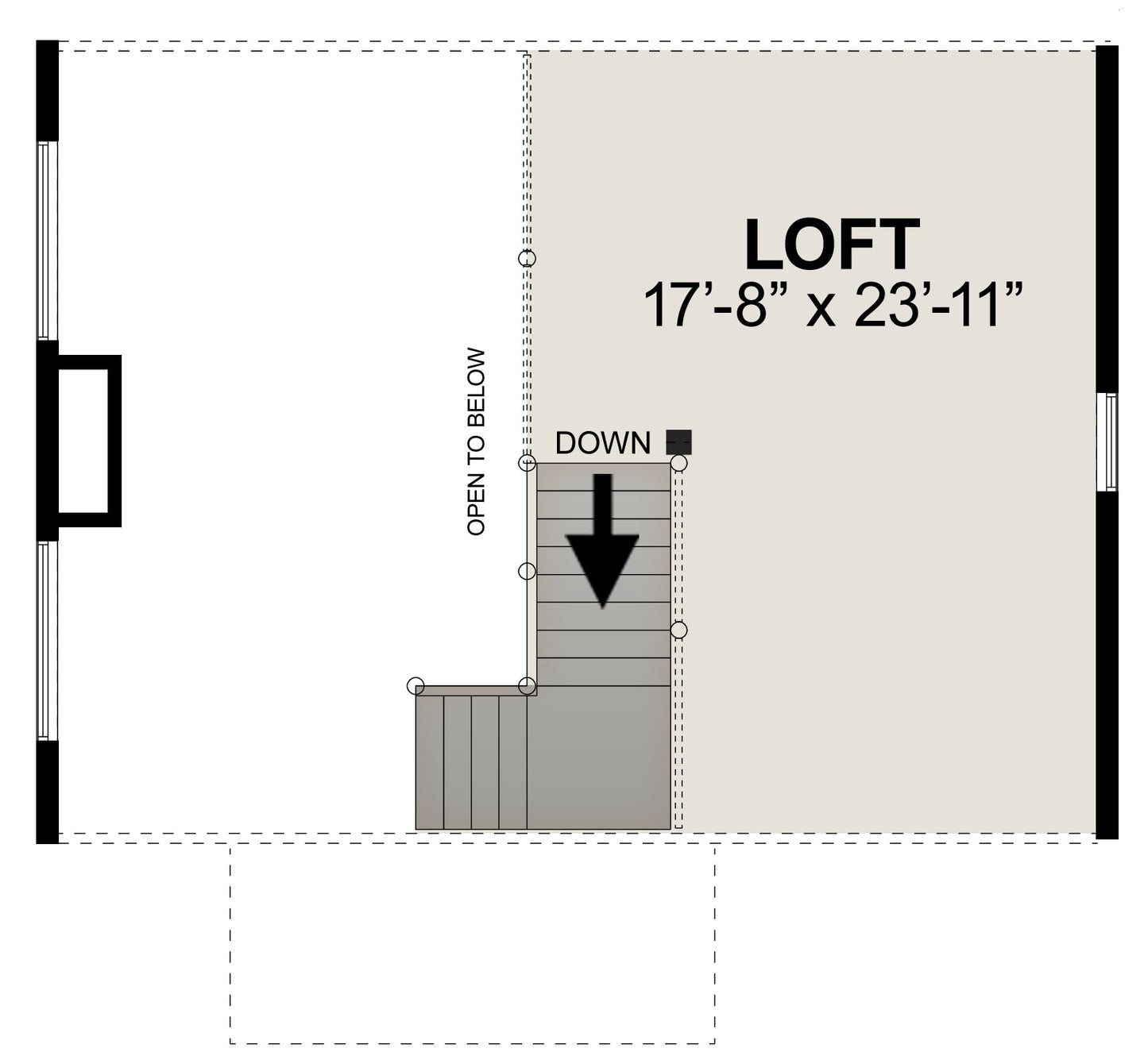 1-Bedroom Blue Stone Log Cabin Kit 24x32
