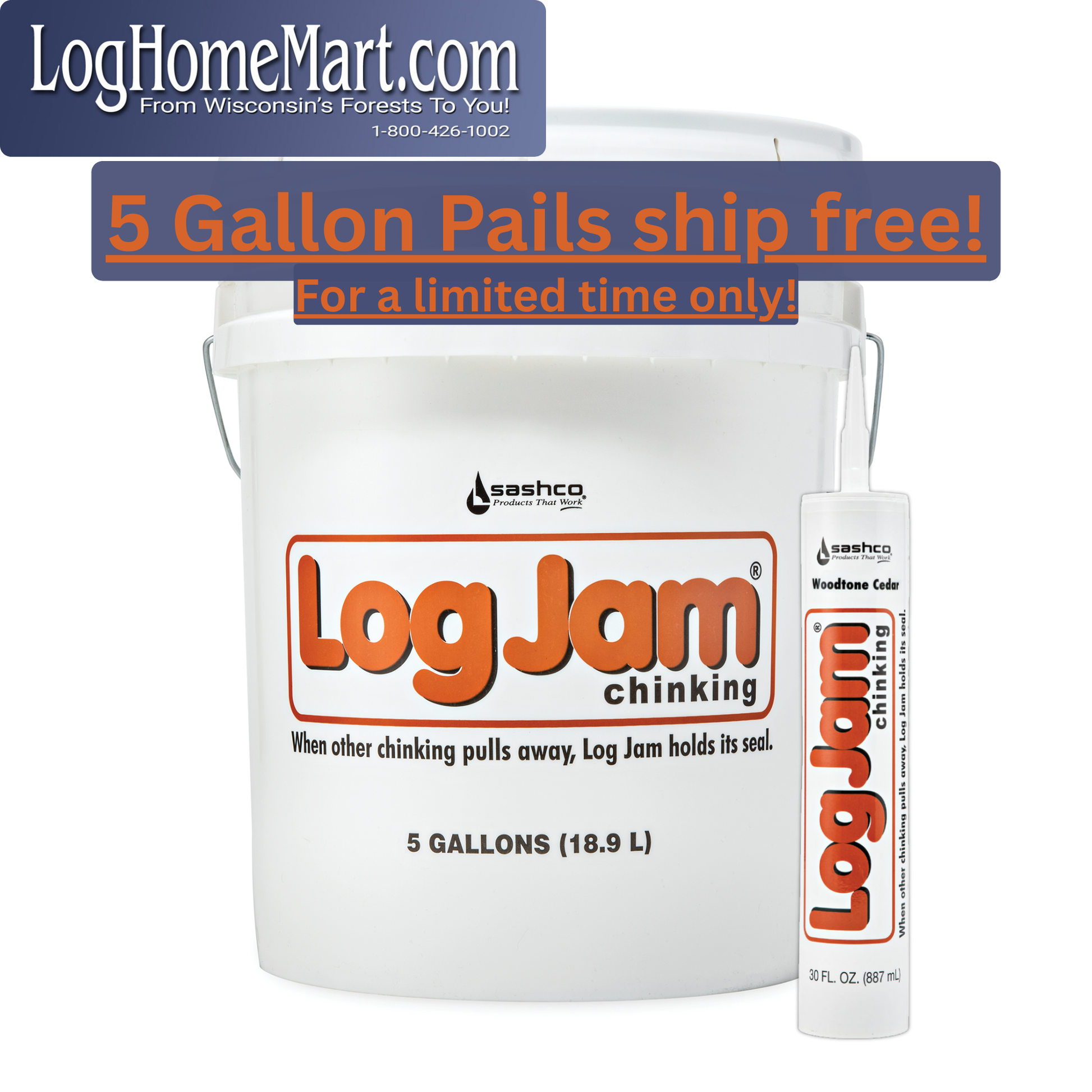 sashco log jam chinking, synthetic log home chinking, water-based log chinking, log home chinking