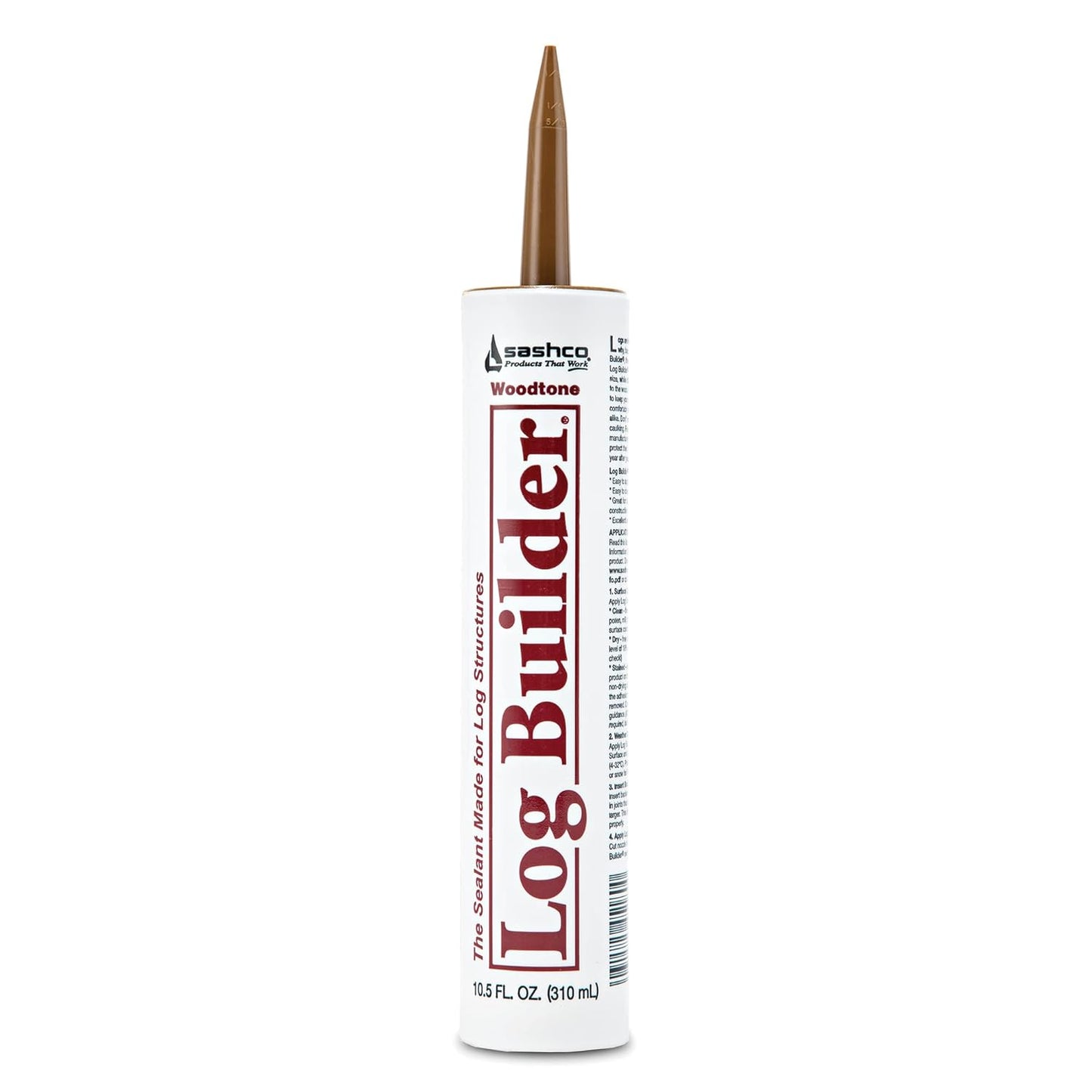 Log Builder® - Smooth Wood & Log Caulk - 10.5 oz. Tubes