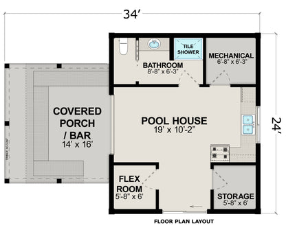 Backyard Pavilion | Pool Pavilion Kit | 24x34