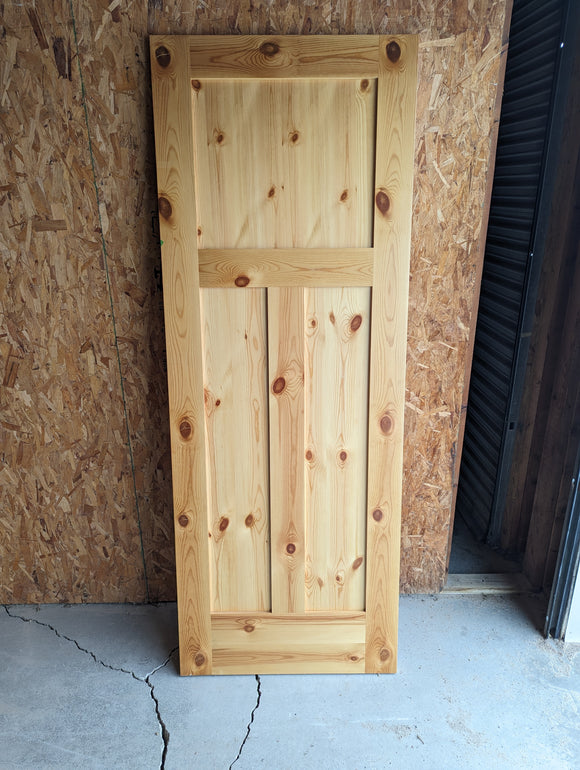 Clearance - Pre-Finished Knotty Pine Interior Door Slab Cheap On Sale