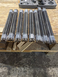 Clearance - Rebar Deck and Stair Railing Spindles 1" Thickness 29" & 26" Sizes Clear Coated