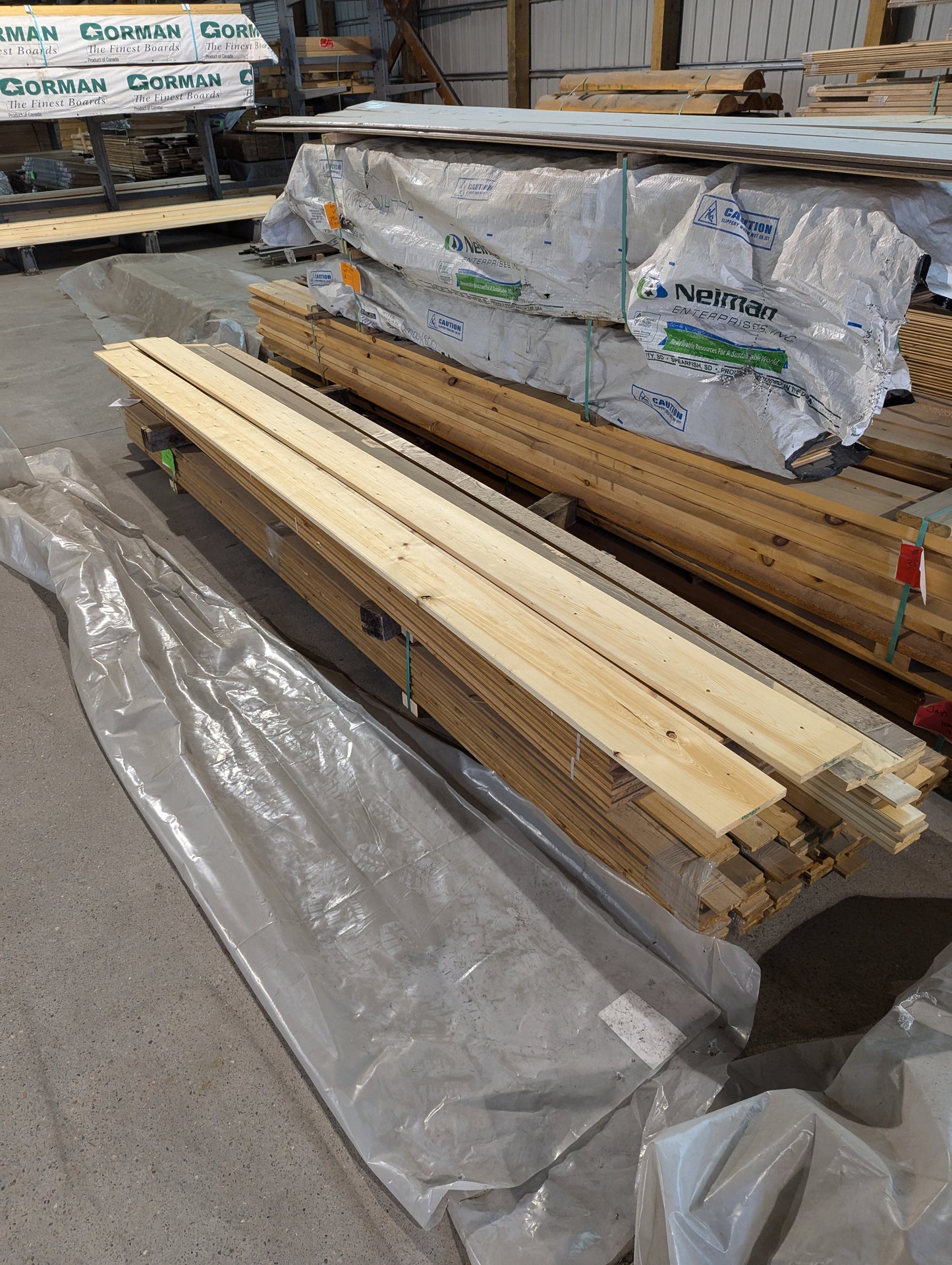 Clearance - Prefinished 1x8 Square-Edge ESLP Trim Assorted Stain Colors For Sale