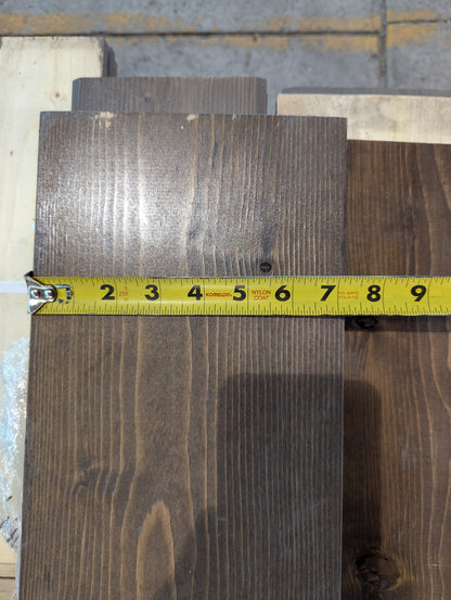 Clearance - Prefinished 1x8 Square-Edge ESLP Trim Assorted Stain Colors For Sale
