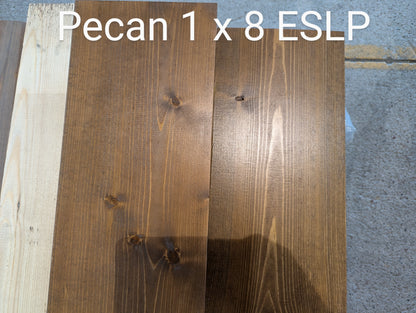 Clearance - Prefinished 1x8 Square-Edge ESLP Trim Assorted Stain Colors For Sale
