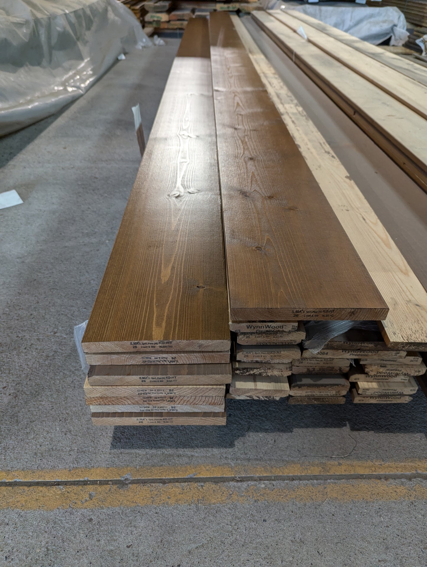 Clearance - Prefinished 1x8 Square-Edge ESLP Trim Assorted Stain Colors For Sale