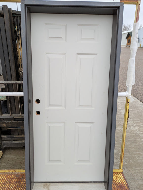 Clearance - Therma-Tru Exterior Door 3/0 x 6/8 Clad Jamb Pre-Hung Fiberglass Insulated Door