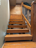 NEW - EZ Timber Stair System - Rustic Open Air Risers - 3 ft. or 4ft. Wide Treads - Chiseled or Smooth