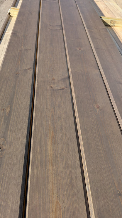 Clearance - 1" x 6" x 14' Beveled Trim - Pre-finished Graywash