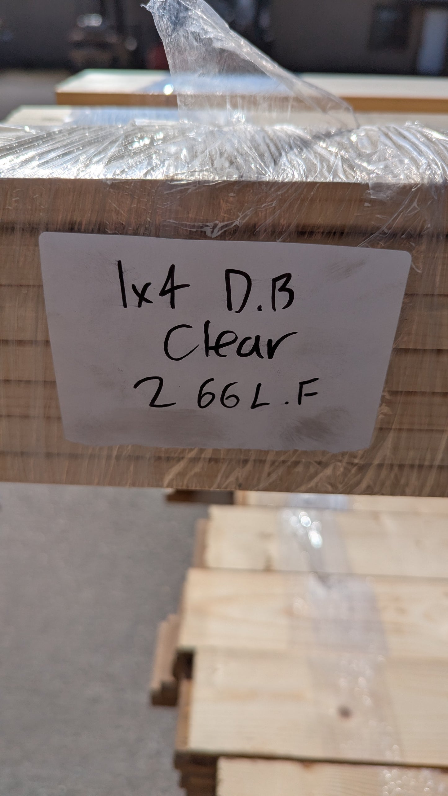 Clearance - 1" x 4" x 14' Beveled Trim - Pre-finished Clear