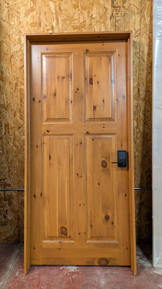 Clearance - Used Knotty Pine Pre-Hung Interior Door - 36in x 80in