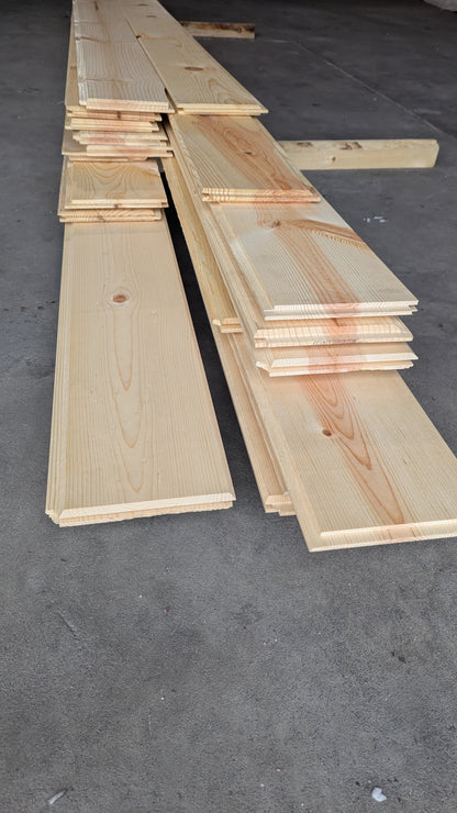 Clearance - Un-finished 1x8 Knotty Pine Tongue and Groove - 2nds Bundle