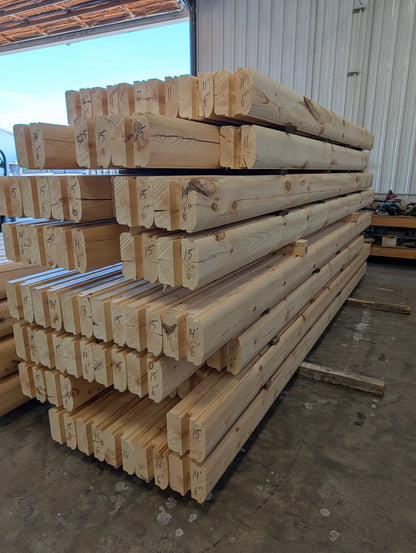 8" x 8" Double Tongue & Groove - Full Log - Semi-Smooth - #132