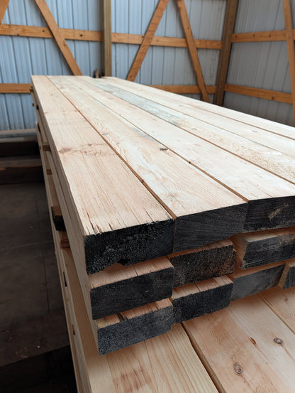 4" x 8" Milled White Pine Timbers - #860