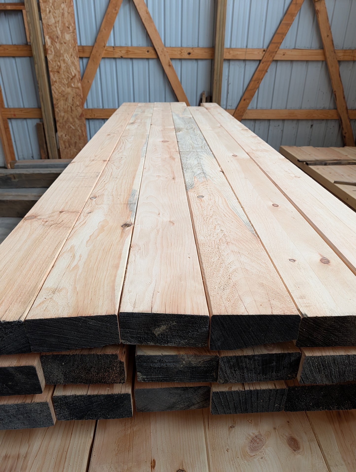 4" x 8" Milled White Pine Timbers - #860