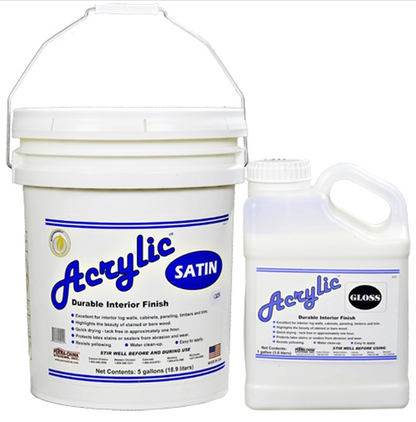 Lifeline Acrylic - Interior Wood and Log Topcoat Finish - Clear