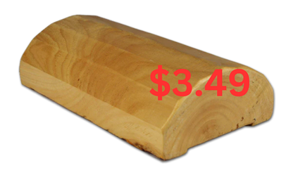 4"x8" Half-Log Siding - Super Round - Machine Peeled Surface - Bulk Discount - $3.49/Ln.Ft - #441