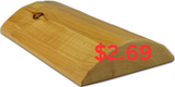 3" x 8" Super Round Quality Quarter-Log Siding - Machine-Peeled Surface - Profile #431 - Cabin-Grade