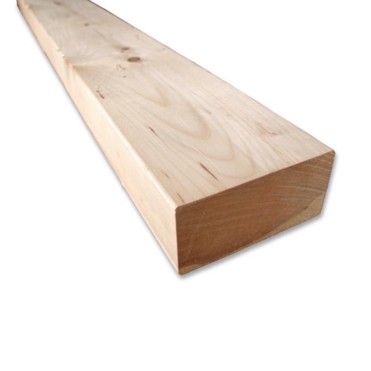 Eastern White Pine Rustic Timber Mantel | 4" x 8" x 72"