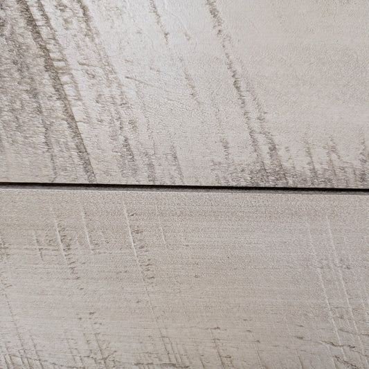 Clearance - 1" x 8" Circle Sawn Pre-Finished Tongue and Groove Siding - White/Brown
