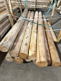 6" Rustic Peeled Log Post - Cedar - 8 ft. Length